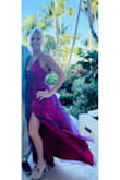 I searched far and wide for a dress to wear to an upscale beach wedding and I'm so happy I came across this website. This dress is lightweight and flowy and absolutely gorgeous. The color is amazing!

I bought a small but for me, it was a bit too tight in the waist. There is no give in the waist of the dress and I don't really have hips. I'm very straight so I sized up to a medium, which was perfect. I did have to get it hemmed because it was a bit too long even with my heels, but totally worth it. 

I am so happy with his purchase, and there's no doubt you will be too! - Amanda M.