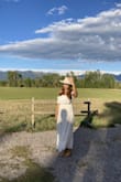 I wore this dress for my rehearsal dinner and it was beautiful and gorgeous, the perfect summer dress! Fit wonderfully, I didn't have to keep pulling the top up. 10/10 would buy again! - Katurah