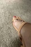 I wouldn't recommend these shoes. The straps on top don't sit right. It's loose on the sides, so the shoes are un-walkable. It's also heavy on the bottom, so it flaps when I walk. Changing the size won't fix the issue - NASSRIN B.