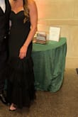 Wore to a black tie wedding, and it was perfect! It was floor length with about 3-inch heels and being 5'9. Super comfy and so cute. Got many compliments! - Morgan G.