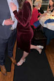 I wore this to a winter rehearsal dinner. It was perfect! I felt sophisticated and classy but the backless added the perfect amount of sexy! Definitely recommend. - Elizabeth H.