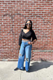 This can be worn back to front as well for a sexier look. Good quality. Loved it! - Carol T.