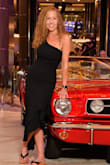 This dress fit like a glove and did not give me that usual bulge under the arm with no strap like most no shoulder dresses do! So perfect for a formal night on a cruise. Opted for flip flops only because of rough seas but gorgeous look with heels! - Julie W.