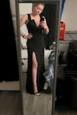 When I first saw this dress I was still deciding on what to wear for my New Year's Eve party (Casino Royale themed!). Suddenly the small was out of stock so I frantically used the sizing chart and immediately bought a medium. It fits perfectly, very comfortable, makes my bust look stunning, and the mid-low back is flattering. The only con is that the dip in the neckline is stiffly wired so it will not bend. - Marcy B.