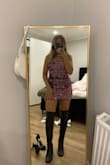 It's a little hard to zip because the sequins get in the way. I feel like Barbie in this dress and I am excited to wear it for New Year's Eve! - Bailey M.