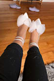 Best purchase ever! This beautiful heels matches perfect to my wedding dress, I got a good deal on cyber Monday. I love them! - Johanna R.