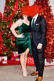 I was worried this dress was a tad too short in the front but I decided to wear it anyway. I got so many compliments on it all night long! It's super flattering and very festive. - Cindy D.