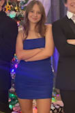 The dress fit great, I loved the material it laid perfectly on me. The color was exactly what I wanted. All in all, this dress was perfect for a winter formal. - Brenda T.