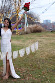 I fell in LOVE with this dress the moment it showed up on my Instagram. I had an intimate courthouse wedding ceremony planned within a week, so I did not have anything planned including my dress. This dress showed up right on time on my Instagram. I ordered it with express shipping in the XS size, based on the measurements provided. It arrived on time within 2 days and FIT ME LIKE A GLOVE. I actually hired a photographer for the shoot and got my hair done just because this dress made me feel so beautiful and I wanted to cherish the moment forever. Never underestimate the power of how an outfit can make your day. Cherry on the top is the price, $39 final sale. I received so many compliments for the dress, and nobody believed I got such an amazing dress online, let alone at the steal price. This dress is definitely a win for small-chested girls. The SEQUIN design is beautiful and looks like an expensive designer piece. I just steamed the dress before wearing. The best part is this dress is versatile, and I can wear it again - Parul A.