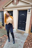 I thought to take some photo shots before heading to the birthday party. I was amazed at how well the sweater lays on me and I got compliments. Thanks, Lulus. - Ally M.