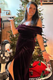 I'm short (5'2) so it's hard to find long dresses that work with my stature.  This dress is perfect! It has a beautiful feel, gorgeous deep red, and has bands to ensure it stays where it's supposed to in the bust. - Jenn O.