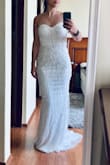 This will be my wedding dress, it's a little tight so maybe I'll change to something more comfortable for the party. - Mariana V.