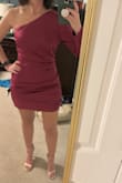 This dress fits like a glove. It's well made and I love the color! - Christy G.