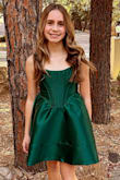 This dress was a great choice! Loved the color and material. The straps were a tad long for her small frame but we made it work. Super cute and fun! Got a lot of compliments. - Noel N.