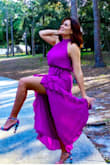 This dress is gorgeous. It fits true to size and it fits beautifully. - Angela R.