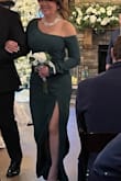 Color is true to online color. Comfortable material, wrinkle resistant, flowed beautifully, very well made. Fit was true to size, no alterations were needed. I got so many compliments on the dress! Absolutely loved it!!! Highly recommend. - Inga W.