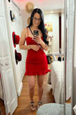 Soft, comfortable, and not too short. Very cute summer dress, you can dress down or dress up. - Jennifer R.
