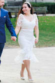 I did an engagement shoot with this dress and it photographs perfectly. - Maria G.