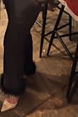 These kicky, party pants were fabulous! The feather trim was a huge hit - got lots of compliments at my company party. I wore sparkly gold miles and a black body suit with fun, sheer sleeves. Love the price and the look! - Lisa J.