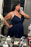 It's comfortable and lightweight, cute, just a little too roomy in the breast area. It's a good outfit for going out to dinner at trendy bar restaurants. - Jessica W.
