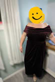 I love the feel and quality look of this dress for the price.

As for sizing, I originally ordered an XL and couldn't get it past my thighs or over my shoulders. I read some other reviews and landed on a 2X. I wear a size 14 jeans and M/L tops typically so I would say their sizing runs quite small. The 2X is a little big around my waist but since I have broad shoulders, I'm still convinced it's the correct size and will be the perfect dress for a formal wedding in upstate New York! - Alyssa S.