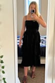 Love this dress and how it fits. Has a bit of stretch but still recommend going a size up if you're between 2 sizes - Megan M.