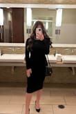 Wore this dress to my fiancés work party and it was perfect. Super comfortable for a night out and classy while still being a tad sexy. I felt super confident in it and got so many compliments! - Rachel D.