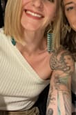 Wore this out in DC for dinner and it was so comfy and cute with these beige pants I have! And colorful earrings :) fit perfectly - Rebecca J.