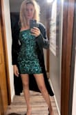 The dress is very cute and well-made and fits perfectly. However, it's too short for me to wear and at this point, I can't return it only do an exchange. so I may have to make it into a top lol it's short enough to be a top. Haha, I am 61 years old, so this is just not going to work. I have included a photo please ignore the bad hair and no makeup. But you'll get the idea. If you're younger this is a beautiful dress. - Crystal R.