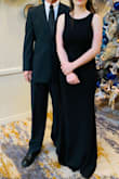 The dress fit well, I was worried it would arrive and be too large, but it fit very well. It was a little long, so I wore it with 3.5" heels and it barely skimmed the floor. The dress was double-layered with fabric and of good quality. I was very pleased and will wear it for years to come! - Lynn K.