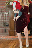 This was perfect for our family Christmas photos. So flattering, specifically around a mommy-tummy. It's a great length too, not too short, and perfect slit. The structure on top helps it stay up even though it's strapless. - Gianna S.