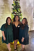 The dress is super flattering. I like how it's flowy. However, the slip underneath would ride up and I had to pull down a lot. The vertical straps right behind the arms were not flattering. They were too tight and didn't lay flat like the picture. They curled around and I had to cut them. - Hortencia C.