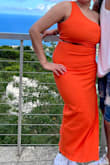 Material stretchable, color bright loved it. - Richa S.