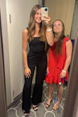 I sized down due to looking at review photos and seeing girls that appeared to be my size (usually a womens small) in extra smalls. I ordered an XS and it fit me perfectly! I got so many compliments on this pantsuit. It was comfortable and looked great. I was also pleased that it was plenty long enough since I am fairly tall. Perfect for so many occasions too! - Emmi R.