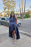I absolutely loved this dress and even more that it had pockets. I wore this to my grad school prom and I felt comfortable but sexy even though it doesn't show much. - Meikisha D.