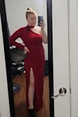This dress is so stunning and classy! Fits perfectly and I'm so excited to wear it for my recital! I was a little worried as a curvier girl that it wouldn't look as good on me as it does on the model, but I love how it looks. - Cameron B.