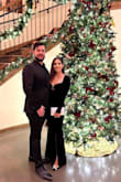I'm usually not a "velvet" gal but needed a dress for a formal and cold weather xmas wedding and this one was the winner. I had to tailor the length and closed the slit to my knee so that way I didn't have to wear tights or any other layers underneath and it worked perfectly. Everyone complimented it and it looked super elegant. I know some reviewers were complaining about the arms being too small/tight but mine were fine thankfully. - Carolina T.