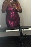 I wore this to NYE and got lots of compliments. It's very comfortable for moving around in and the slit wasn't too high (I wore shorts just in case). My only issue is the straps are too thin to hold the bust up properly so it does shift a little. It's not wardrobe malfunction bad, but for a bigger bust I definitely recommend tape for the girls. - Naomi K.