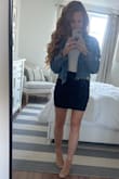 This skirt fits so comfortably. It stretches a little but always stays nicely fitted. - Caitlin R.