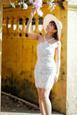 This is an amazing dress. Looks very elegant and pretty in person. Great for a date or event. - Tina N.