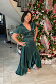This wrap dress is so comfy and absolutely stunning. I wore it for Christmas and I got so many compliments. I really felt beautiful and stylish. - Tina C.