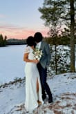 My now husband and I decided to forgo the traditional wedding and eloped for New Years. I bought this dress on a whim and got lucky that it fit PERFECTLY. To be honest, I normally order a size 8 or Large for dresses as I have an athletic build, but after reading the reviews, a Medium seemed to be the best fit and it was! The dress was perfect for the occasion and so comfortable. As you can see, the pictures also turned out so beautifully. Happy I went with this one! - Mya H.