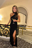 Wore this dress to a black-tie wedding on New Year's Eve! Received many compliments and felt great! I would suggest some tape as the back is pretty low but the perfect gown if you're looking for something to wear to a formal event! - Jessica C.