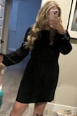 I think this fits true to size. It's really a perfect dress for any occasion - work, an evening wedding, etc. - Jillian T.