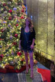 The dress is flattering and fits true to size. I wore it for NYE in Vegas and received many compliments, specifically on the outfit. If you are concerned about the length, possibly wear boy shorts underneath, or don't and enjoy the breeze. - Shiovan C.