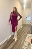 Fabric is thick and stretchy so I exchanged an XL for an L. It is very comfortable and warm. Perfect for the winter weather. - Jessica D.