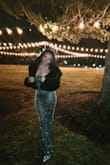 I bought this to go with my dress for nye. It was the perfect length and very cozy. Very soft material and great quality. - Haylei P.