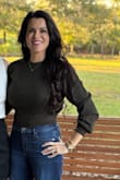 I love this sweater, it is short, not a crop top but I did have to keep pulling down.  My daughter loved it, so I purchased her one as well - Nelia B.