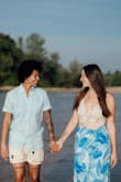 I bought this skirt on final sale for my trip to Thailand. I was proposed to in Phuket, and I ended up wearing this for an engagement photoshoot on the beach. It was absolutely perfect for the occasion and the vibe of the shoot, especially paired with a crop top to highlight the adorable keyhole in the front. Super comfortable fit and of high quality material (surprisingly sturdy & thick while still being flowy and soft!). Definitely recommend it for any vacation or photoshoot. - Ellie H.