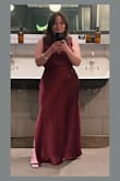 I was worried about the fit because I am short and curvy (classic latina body) so most dress shops don't have many options for my body type, but this one definitely hit the spot! I got many compliments, and I am so happy, overall, with this fit that I got the dress in green for another wedding haha (: - Natalia S.